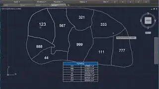AreaTab for AutoCAD - insert picked parcel numbers and their areas into table rows