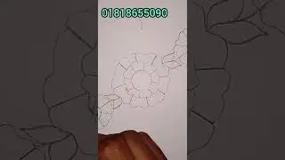 _Short_ ইজি ড্রইং বক্সের সাহায্যে খুব সহজেই সুন্দর একটি ফুল অঙ্কন 🏵️আপনার সোনামনির গৃহশিক্ষক। #art