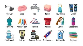 Bathroom Accessories Vocabulary | Learn English Vocabulary | Common English Vocabulary for Beginner