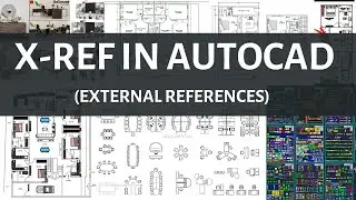 How to Use External Referencing in Autocad || Autocad - XREFs (External References)