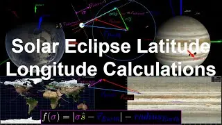 Solar Eclipse Latitude / Longitude Calculations, Earth, Jupiter | Orbital Mechanics with Python 47