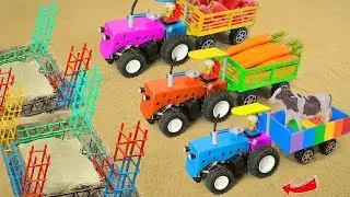 Diy tractor mini Bulldozer to making concrete road | Construction Vehicles, Road Roller