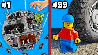 DESTROYING 100 LEGO SETS...