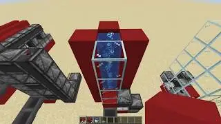 Transporting items in minecraft 1.13+ horizontally and vertically
