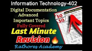 Class10 IT 402 Revision Digital Documentation Writer important topics CBSE Board 23-24