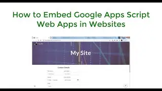 How to Embed Google Apps Script Web Apps in Websites