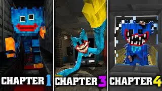 Poppy Playtime - Evolution of Huggy Wuggy in all Chapters [1-4]
