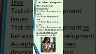 Test Driven Development-Test Driven Development in Software Engineering-Test Driven Development Java