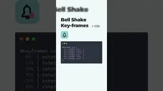 Bell Shakes Key-frames | #shorts #htmlcsswebsite #webdevelopment