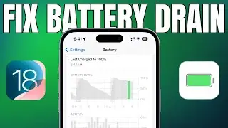 FIX iPhone Battery Draining Fast in iOS 18 | Fix Battery Drain Issue After Update iOS 18 BETA