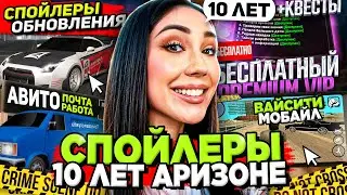 ОБЗОР САМОЙ БОЛЬШОЙ ОБНОВЫ на АРИЗОНА РП (10 ЛЕТ) 😱 ВСЕ СПОЙЛЕРЫ ОБНОВЫ на ARIZONA RP в GTA SAMP