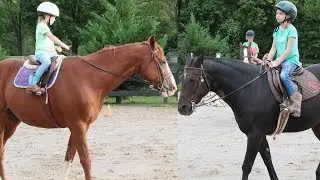Maya Rides a Horse