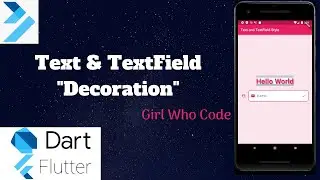 Flutter - TextStyle & TextField Decoration