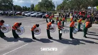 Blanche Ely vs McArthur Drumline Battle - Dillard High 