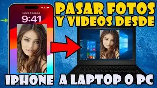 Como Transferir FOTOS Y VÍDEOS desde un iPhone (iPod iPad) a una LAPTOP o PC con Windows 10 & 11
