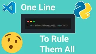 The 1 Line of Code Every Python Developer Should Know