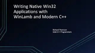 Writing Native Win32 Applications with WinLamb and Modern C++
