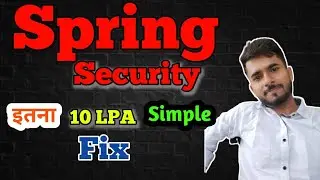 Spring Security by aadiandjava | Understanding IMP | aadiandjava #springsecurity
