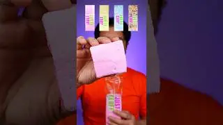 EATING VARIOUS MARSHMALLOW WITH DIFFERENT COLOR 