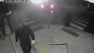 Thieves use car to rip off security gate from Bridgeport corner store, try to steal ATM