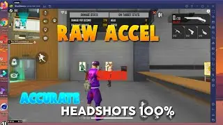 Raw Accel Free Fire || Only Red Number Setting || Free Fire Headshot