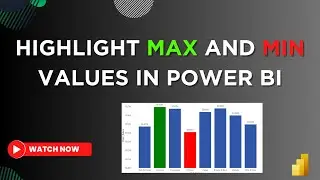 How to Highlight Min and Max Values in Power BI Visuals | Step-by-Step Guide | MiTutorials