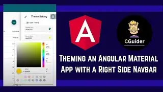 Theming Angular material app with right side navbar