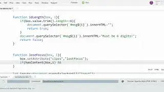 JavaScript - Validate Form Input for Length and Whether It Is a Number