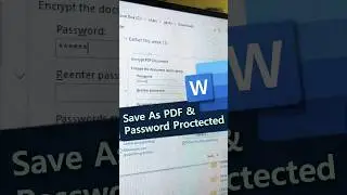 🚩🚩Apply Password & Convert to PDF | MS - Word को PDF में बदलना और Password लगाना 