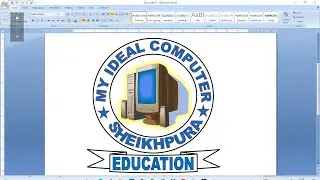 How to Make a Logo Design in Microsoft Word | Logo Design in Ms Word - Microsoft Word Logo Design