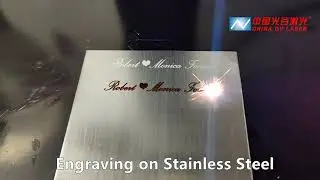 JPT mopa laser marking with enclosed cabinet for stainless steel engraving