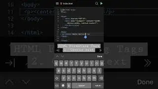 Centering text in HTML 