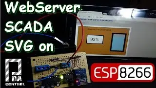 WebServer Scada SVG ESP8266  with 6V Battery : PDAControl