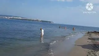 Геленджик. Песчаный пляж бывшего санатория "Тонкий мыс".