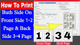How To Print Two Pages in One Paper || Print Multiple Pages || Print Multiple Page On One sheet ||