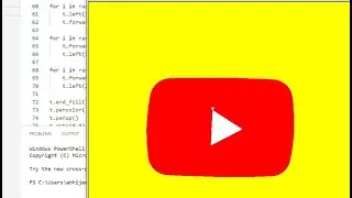 YouTube logo using turtle library || Python Turtle Library||