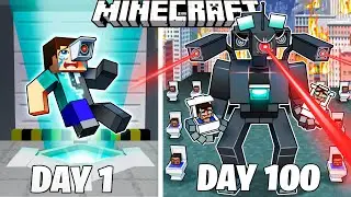 I Survived 100 Days as CAMERA MAN in HARDCORE Minecraft!
