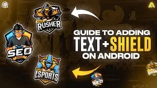 How To Add Text And Background In Your Mascot Logo On Android || Ps cc \ Ps Touch Tutorial Hindi.