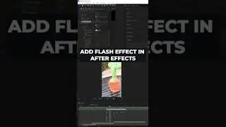 Add flash effect on after effects
