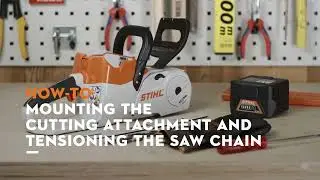 Assembling the STIHL MSA 120 battery chainsaw