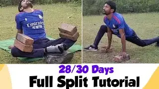 28/30 Days Full Split Tutorial|Middle Split| 30 Days Full Split Tutorial #split @Fitness-is-life