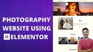 How to create Photography website using Elementor
