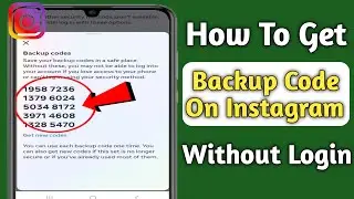 How To Get Backup Code For Instagram (2023) | Instagram Backup Code