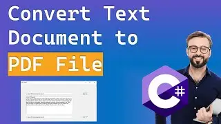Convert Text Document to PDF File C#