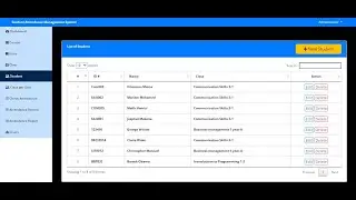 Final Year Project - Student attendance management system in PHP, MySQL, CSS, Javascript