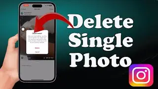 How to delete a single Instagram photo from a post