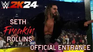 WWE 2K24: Seth 'Freakin' Rollins Full Official Entrance!