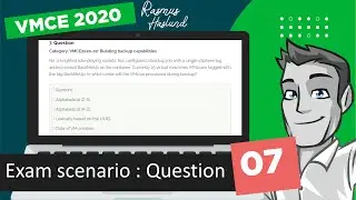 Veeam Certified Engineer - VMCE 2020 practice exam scenario: Question 07