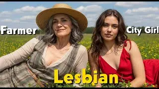 Over 50 Mature Farmer Lady and Young City Girl Lesbian Love | Older Love Younger | lesbian kiss