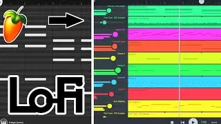 making a peaceful Lo-Fi beats from scratch // fl studio mobile